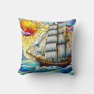 Cojín Decorativo Buque de vela de vidrio templado