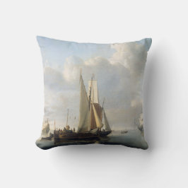 Cojín Decorativo Buques frente a la costa, Willem van de Velde (II)