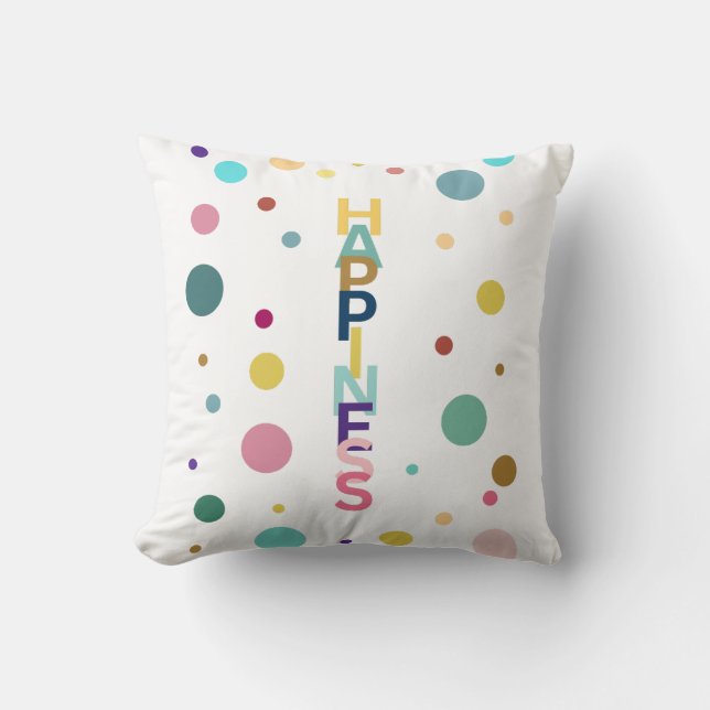 Cojín Decorativo burbuja de la felicidad (Anverso)