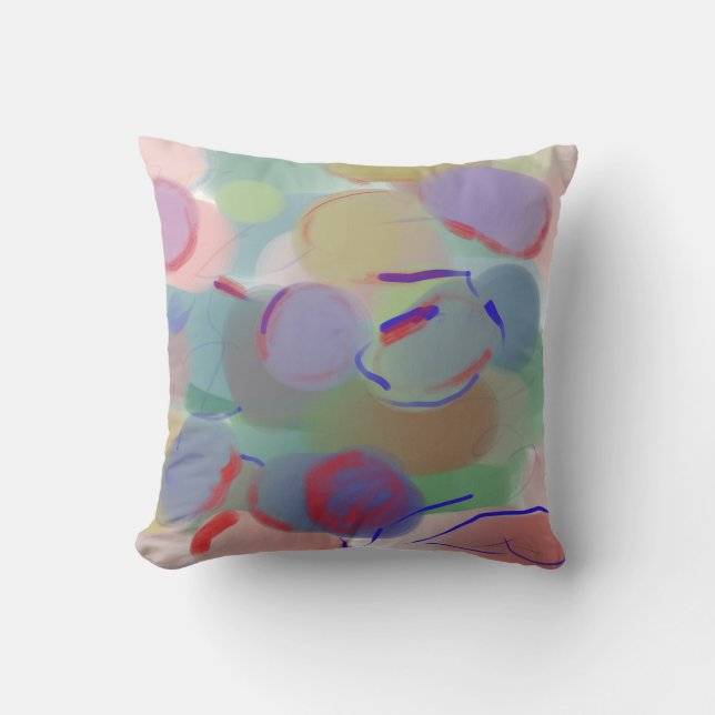 Cojín Decorativo Burbujas abstractas (Anverso)