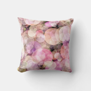 Cojín Decorativo Burbujas amarillas pálidas: decoración elegante