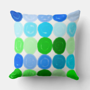 Cojín Decorativo Burbujas azul y verde