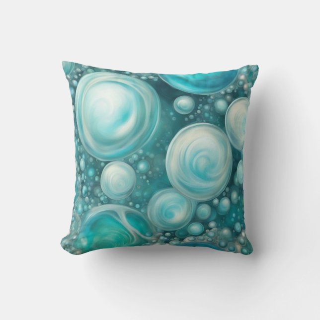 Cojín Decorativo Burbujas de Beluga (Anverso)