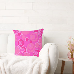 Cojín Decorativo Burbujas en todas partes rosadas