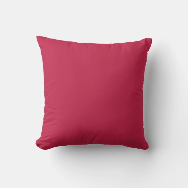 Cojín Decorativo Burdeos brillante (color sólido)  (Anverso)