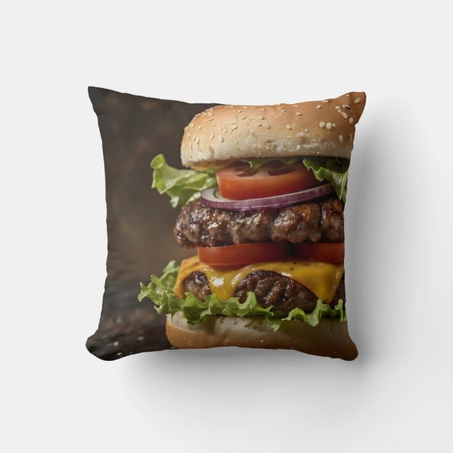 Cojín Decorativo Burger (Anverso)