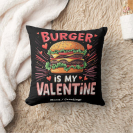 Cojín Decorativo Burger es mi homenaje de San Valentín