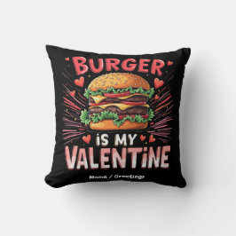 Cojín Decorativo Burger es mi homenaje de San Valentín