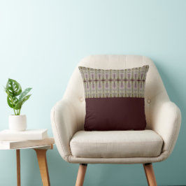 Cojín Decorativo Burgundy con púrpura y beige