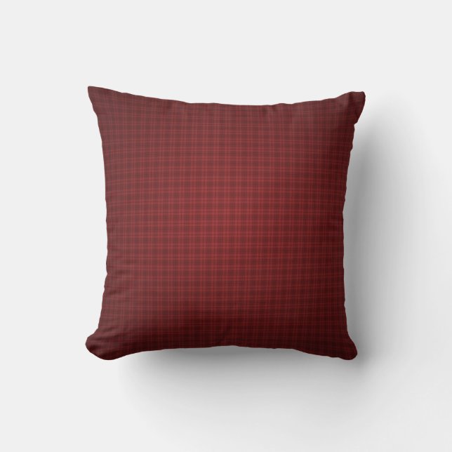 Cojín Decorativo Burgundy Plaid (Anverso)