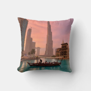 Cojín Decorativo Burj Khalifa Bote Lake Cityscape