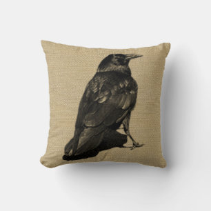 Cojín Decorativo Burlap look Halloween Pillow