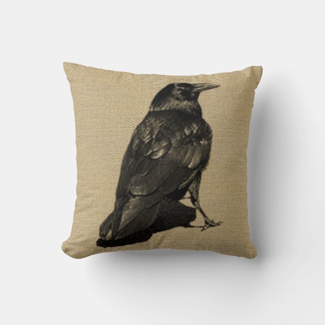 Cojín Decorativo Burlap look Halloween Pillow (Anverso)