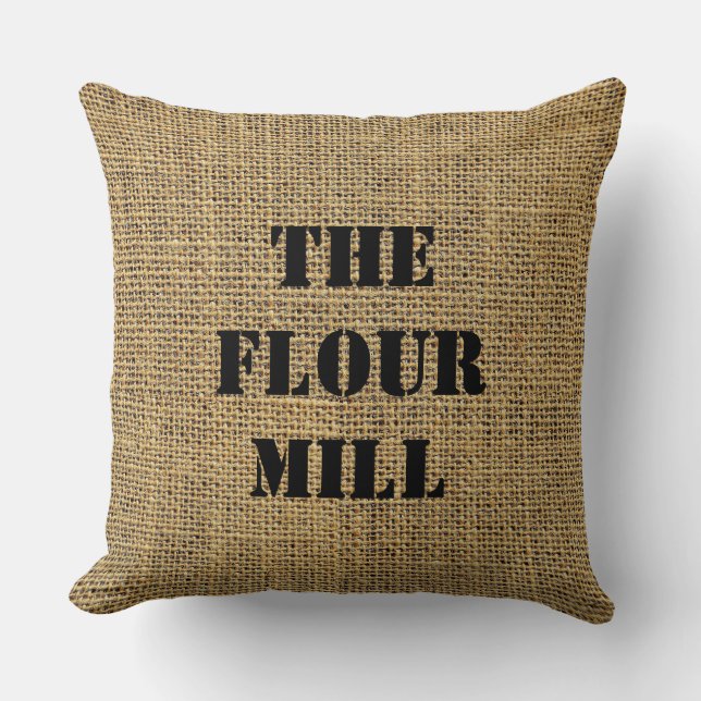 Cojín Decorativo Burlap Sack The Flour Mill (Anverso)