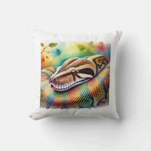 Cojín Decorativo Burmese Python in Watercolor 140624AREF108 - Water