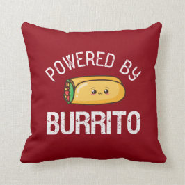 Cojín Decorativo Burrito de cita divertida y amante de la comida me
