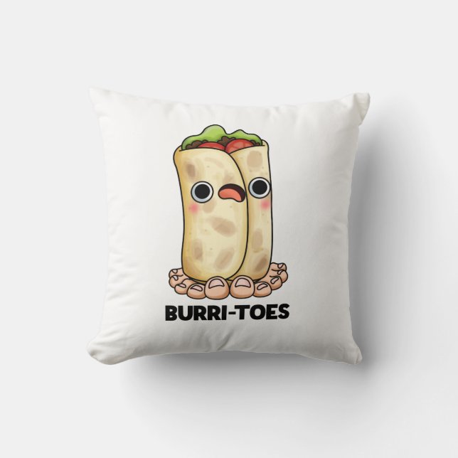 Cojín Decorativo Burritoes Funny Burrito Pun (Anverso)