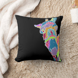 Cojín Decorativo Burro Colorido