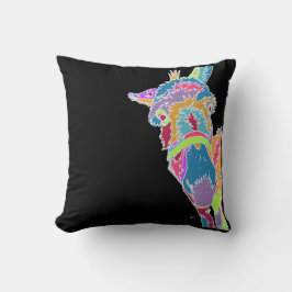 Cojín Decorativo Burro Colorido