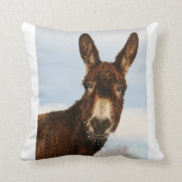 Cojín Decorativo Burro del invierno
