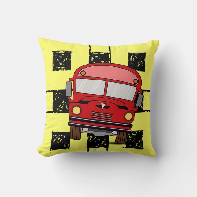 Cojín Decorativo Bus de escuela Pillow (Anverso)
