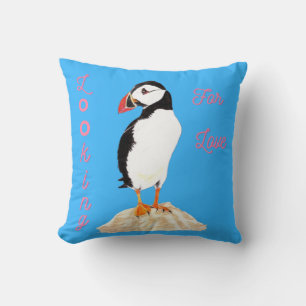Cojín Decorativo Buscando el amor Puffin