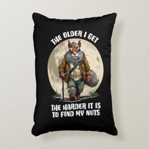 Cojín Decorativo Buscar mis nueces - ardilla divertida