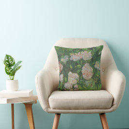 Cojín Decorativo Bush Rosa por Vincent Van Gogh