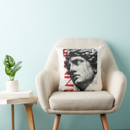 Cojín Decorativo Busto Clásico Agrietado