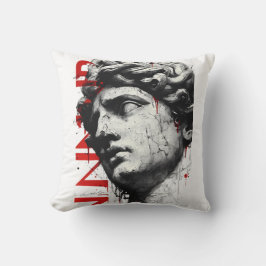 Cojín Decorativo Busto Clásico Agrietado