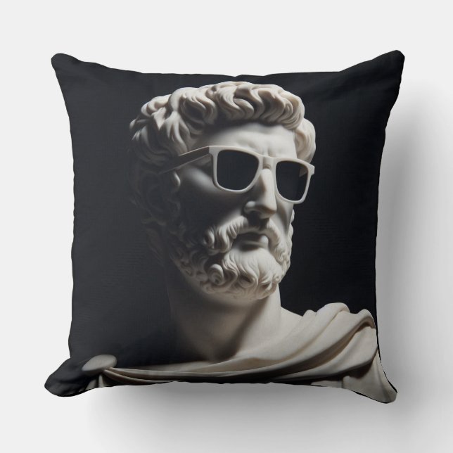 Cojín Decorativo Busto de mármol (Anverso)