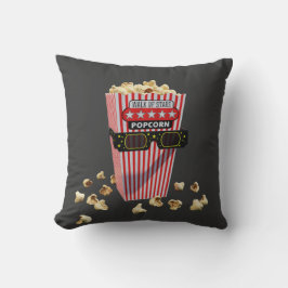 Cojín Decorativo Buttered Popcorn and 3D Movie glasses