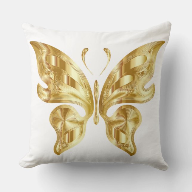 COJÍN DECORATIVO BUTTERFLY DE GOLDEN (Anverso)