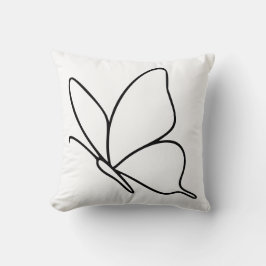 Cojín Decorativo Butterfly Line Art –  Insect Illustration