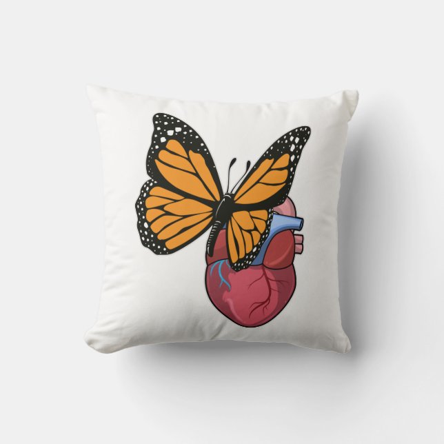 Cojín Decorativo Butterfly with Heart (Anverso)