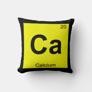 Cojín Decorativo Ca - Símbolo de la tabla periódica de la química d