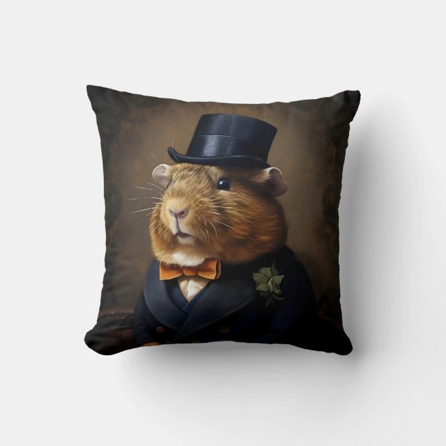 Cojín Decorativo Caballero del Cerdo Edwardian Guinea (Anverso)