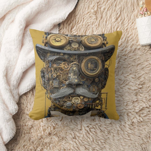 Cojín Decorativo Caballero Mecánico Steampunk (Manta)