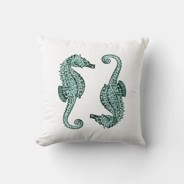 Cojín Decorativo Caballito de mar (Anverso)