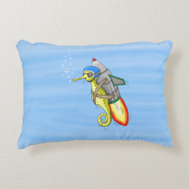 Cojín Decorativo Caballito de mar cohete