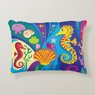Cojín Decorativo Caballito de mar náutico