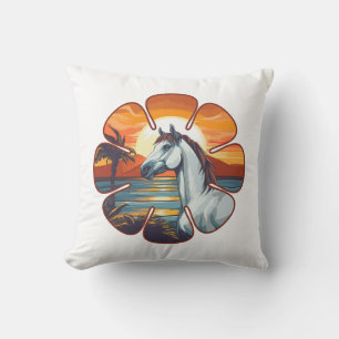 Cojín Decorativo Caballo al Atardecer