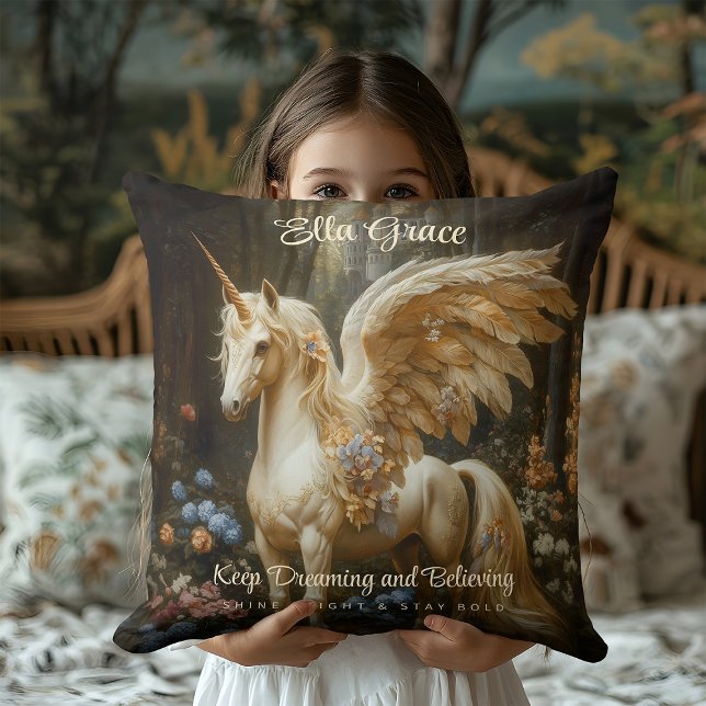 Cojín Decorativo Caballo alado clásico de la época Pegasus Unicorn (Subido por el creador)
