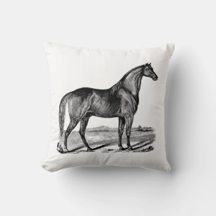 Cojín Decorativo Caballo Antiguo de Pie