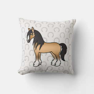 Cojín Decorativo Caballo Cartoon Gypsy Vanner Shire