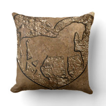 Caballo con silueta grabada