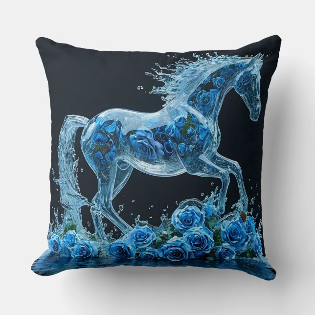Cojín Decorativo Caballo Congelado (Anverso)