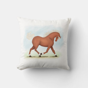 Cojín Decorativo Caballo de acedera con manchas y calcetines ecuest