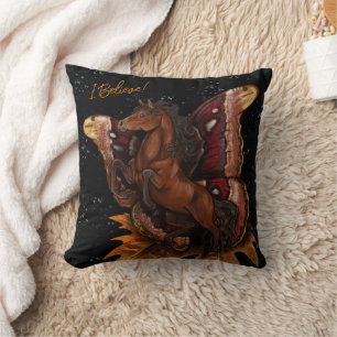 Cojín Decorativo Caballo de hadas Atlas Moth