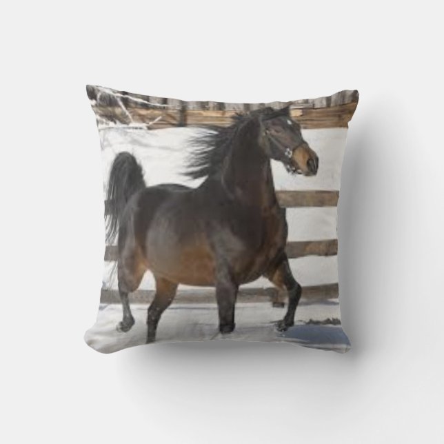 Cojín Decorativo Caballo de Invierno (Anverso)